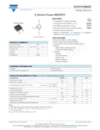 SIHD1K4N60E-GE3 Datenblatt Cover