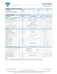 SIHD1K4N60E-GE3 Datasheet Pagina 2