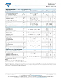SIR106DP-T1-RE3 Datasheet Pagina 2