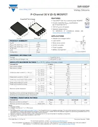 SIR165DP-T1-GE3 Datenblatt Cover