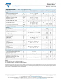 SIR878BDP-T1-RE3 Datasheet Page 2