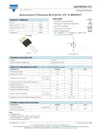 SQP90P06-07L_GE3 Datasheet Copertura