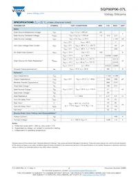 SQP90P06-07L_GE3 Datasheet Pagina 2