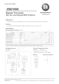 2SD1060S-1EX Datasheet Copertura