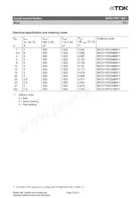 B57211P0330M301 Datasheet Pagina 3