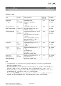 B57213P0800M351 Datasheet Pagina 4