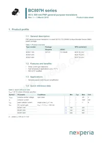 BC807-40HZ Datenblatt Cover