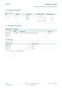 BC807-40HZ Datasheet Pagina 2