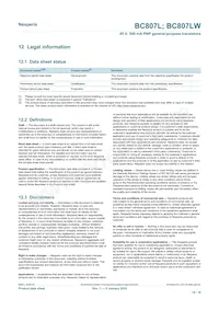 BC807-40LWX Datasheet Pagina 14