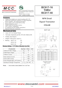 BC817-16-TP數據表 封面