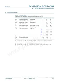 BC817-25QAZ Datasheet Pagina 3