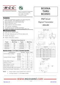BC857A-TP Datenblatt Cover