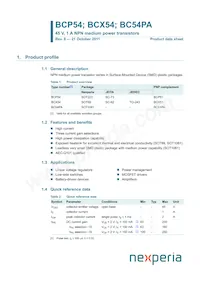 BCP54 Datasheet Copertura