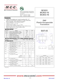 BCX53-TP數據表 封面