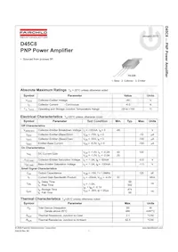 D45C8 Datasheet Pagina 2