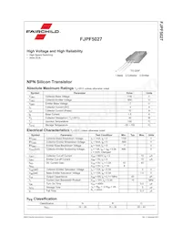 FJPF5027TU數據表 頁面 2