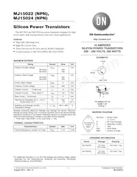 MJ15022G Datasheet Copertura