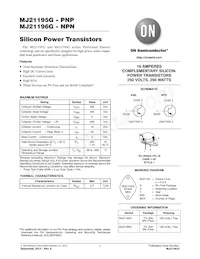 MJ21195G Datasheet Copertura