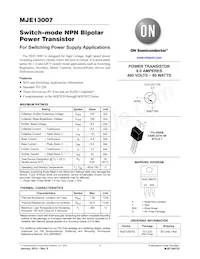 MJE13007 Datasheet Copertura