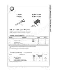 MMBT5089 Datasheet Copertura