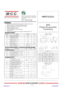 MMST2222A-TP Datenblatt Cover