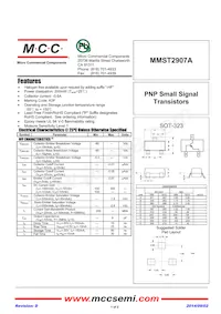 MMST2907A-TP數據表 封面