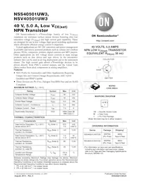 NSV40501UW3T2G Datasheet Copertura