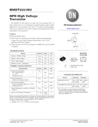 NSVMMBT5551M3T5G Datenblatt Cover