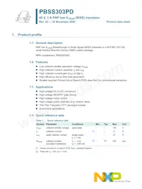 PBSS303PD Datasheet Pagina 2