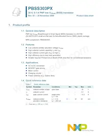 PBSS303PX Datasheet Pagina 2