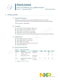 PBSS306NX Datasheet Pagina 2