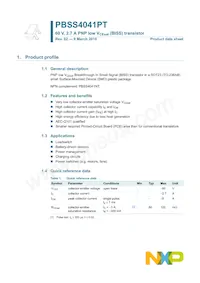 PBSS4041PT Datasheet Pagina 2