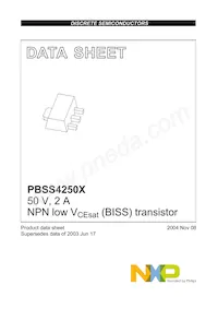 PBSS4250X Datasheet Page 2