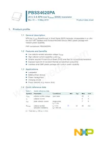 PBSS4620PA Datasheet Pagina 2