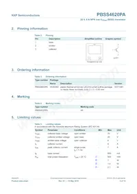 PBSS4620PA Datasheet Pagina 3