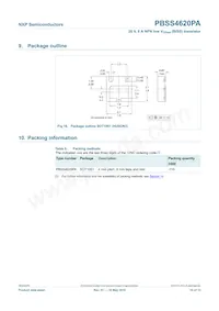 PBSS4620PA Datasheet Pagina 11