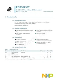 PBSS5230T Datasheet Pagina 2