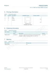 PBSS5330PA Datasheet Pagina 2