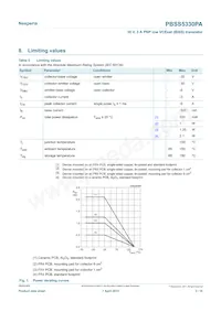 PBSS5330PA數據表 頁面 3