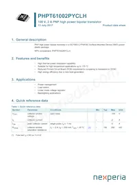 PHPT61002PYCLHX Datasheet Copertura