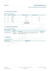 PHPT61002PYCLHX Datasheet Pagina 2