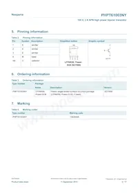 PHPT61003NYX Datasheet Page 2