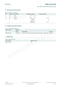 PMBT2222AMYL Datasheet Pagina 2