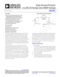 ADG465BRTZ-REEL7 Datasheet Cover