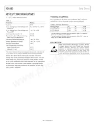 ADG465BRTZ-REEL7 Datasheet Page 4