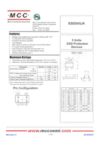 ESD5V0J4-TP數據表 封面