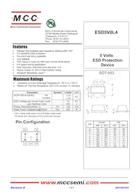 ESD5V0L4-TP Datasheet Copertura