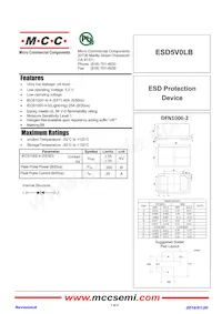 ESD5V0LB-TP Datasheet Copertura