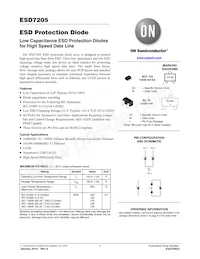 ESD7205WTT1G Datasheet Copertura