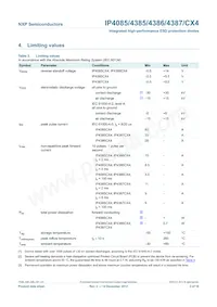 IP4085CX4/LF/PHP Datasheet Page 4